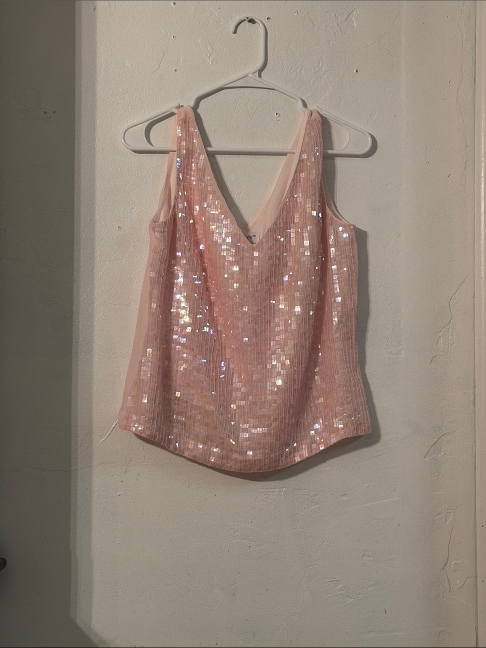 Together Pink Sequin V-Neck Camisole
